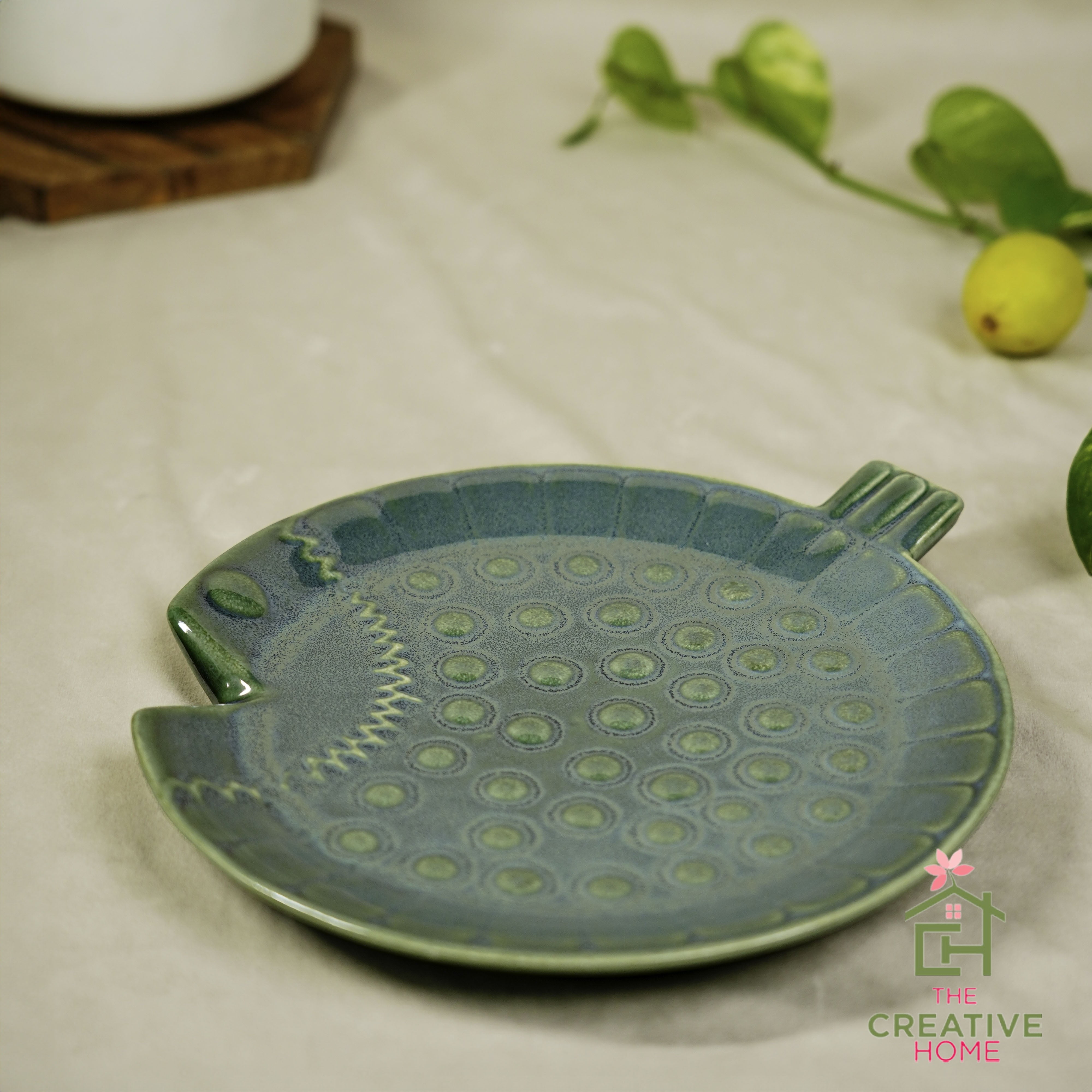 Coral Cove Ceramics Plate - Deep Jungle