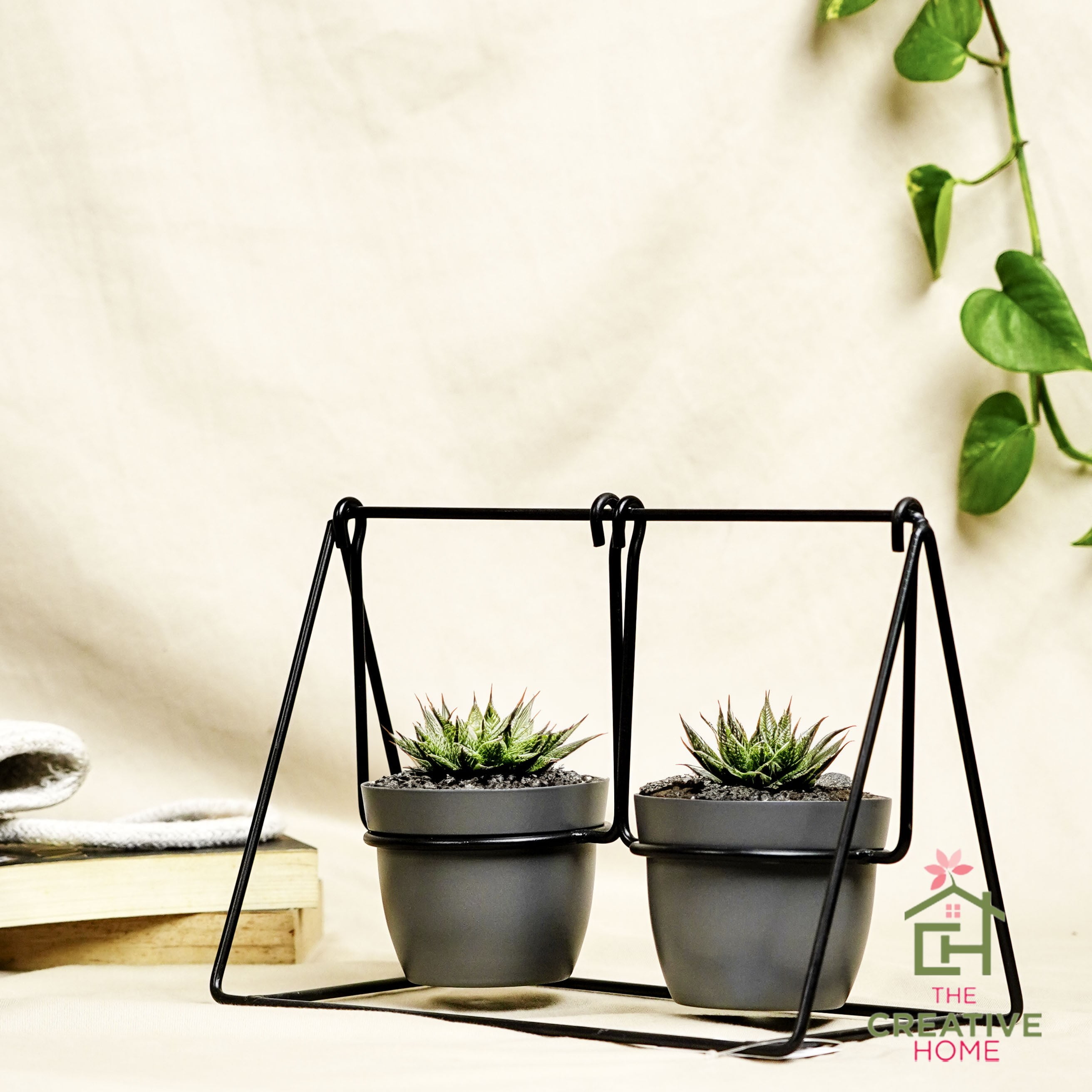 Metal Flora Swing - Grey